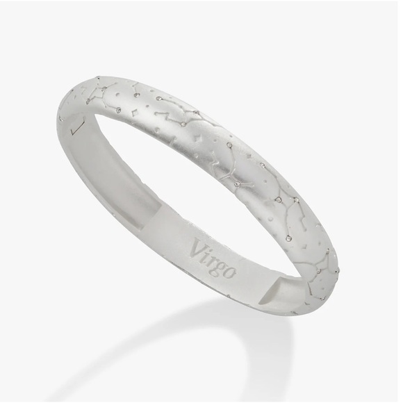 Alex + Ani Silver Satin Constellation Bangle, Virgo - Picture 1 of 8